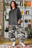 Perfect Denim Peter Pan Blouse Black
