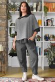 Perfect Denim Peter Pan Blouse Black