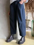 Pin Stripe Bennie Magic 7/8 Dart Barrel Pant Navy