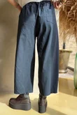Pin Stripe Bennie Magic 7/8 Dart Barrel Pant Navy