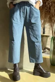Plain Bennie Magic 7/8 Dart Barrel Pant Denim