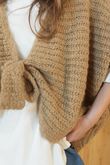 Polly Tie Front Cardigan Camel /6=