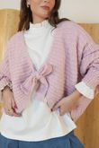 Polly Tie Front Cardigan Candy /19=