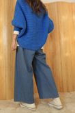 Polly Tie Front Cardigan Lapis /20=