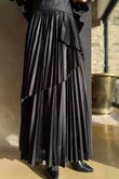 Presley Pleats Top & Skirt Set Black /30/30=