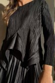 Presley Pleats Top & Skirt Set Black /30/30=