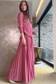 Presley Pleats Top & Skirt Set Dusky Rose /30/30=