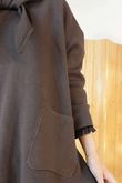 Purdy V Neck Luxury Blanket Knit Chocolate