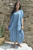 Pure Cotton Santos Driftwood Cut Out Top Denim 