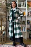 Ralphie Plaid Belted Blanket Coat Heritage Green?