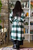 Ralphie Plaid Belted Blanket Coat Heritage Green?