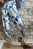 Ren Cabbage Rose Bloomer Pant Cottage Blue
