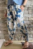 Ren Cabbage Rose Bloomer Pant Cottage Blue