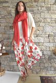 Ren Cabbage Rose Bloomer Pant Scarlet
