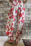 Ren Cabbage Rose Bloomer Pant Scarlet