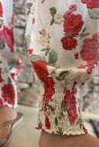 Ren Cabbage Rose Bloomer Pant Scarlet