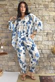 Ren Cabbage Rose Smock Cottage Blue
