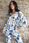 Ren Cabbage Rose Smock Cottage Blue