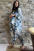 Ren Cabbage Rose Smock Cottage Blue
