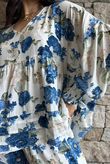 Ren Cabbage Rose Smock Cottage Blue