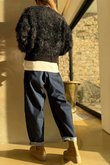 Rhona Country Shaggy Knit Jumper Black /10=