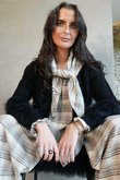 Rhona Shaggy Cardigan Black /15=