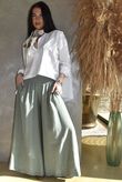 Riviera Palazzo Pant Khaki