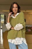 Rupert Relaxed Knit Top Olive