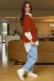 Rupert Relaxed Knit Top Rust