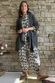 Rustic Nature Bubble Cotton Waterfall Jacket Washed Charcoal