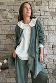 Rustic Nature Bubble Cotton Waterfall Jacket Washed Moss