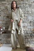 Rustic Nature Bubble Cotton Waterfall Jacket Washed Oat
