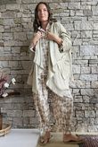 Rustic Nature Bubble Cotton Waterfall Jacket Washed Oat