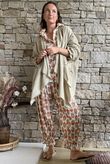 Rustic Nature Bubble Cotton Waterfall Jacket Washed Oat