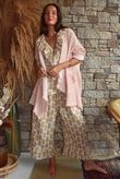 Rustic Nature Bubble Cotton Waterfall Jacket Washed Peachy Nude