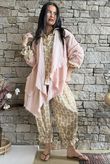 Rustic Nature Bubble Cotton Waterfall Jacket Washed Peachy Nude