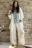 Rustic Nature Bubble Cotton Waterfall Jacket White 
