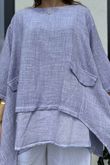 Rustic Nature Pure Cotton Lazy Layer Top Washed Lilac