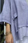 Rustic Nature Pure Cotton Lazy Layer Top Washed Lilac