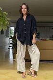 Sa Caleta Fleur Pure Cotton Shirt Black