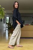 Sa Caleta Fleur Pure Cotton Shirt Black