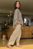 Sa Caleta Fleur Pure Cotton Shirt Earth
