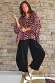 Sa Caleta Needlecord Leopard Artist Smock Dusky Rose
