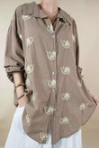 Sa Caleta Soleil High Low Shirt Deep Tan /5 =