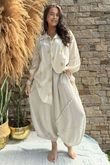 Sa Caleta Soleil High Low Shirt Stone /10