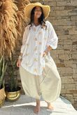 Sa Caleta Soleil High Low Shirt White /10