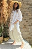 Sa Caleta Soleil High Low Shirt White /10