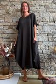 Salcombe Cotton Cocoon Dress Chocolate