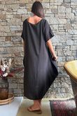 Salcombe Cotton Cocoon Dress Chocolate