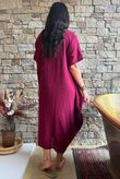 Salcombe Cotton Cocoon Dress Merlot